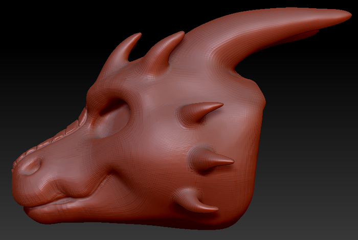Gender Neutral Round-nosed Dragon Head Base Complex Variant 2