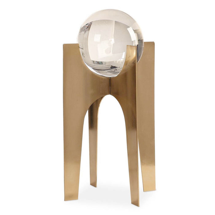 Gold Crystal Ball Holder - Large