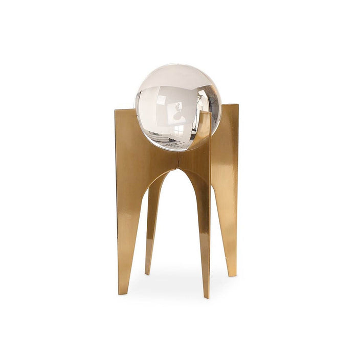 Gold Crystal Ball Holder - Small