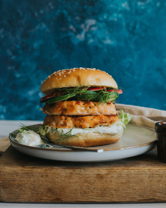 Greendale Salmon Burgers