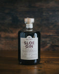 A bottle of Greendale Sloe Gin.