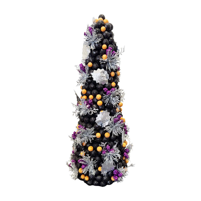 Halloween Glitter Tree - 18" Tall from the 2026 Moonlight Masquerade Halloween collection at Roger's Gardens