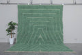 Handmade Green berber rug - Custom moroccan rug - wool rug - custom moroccan rugs
