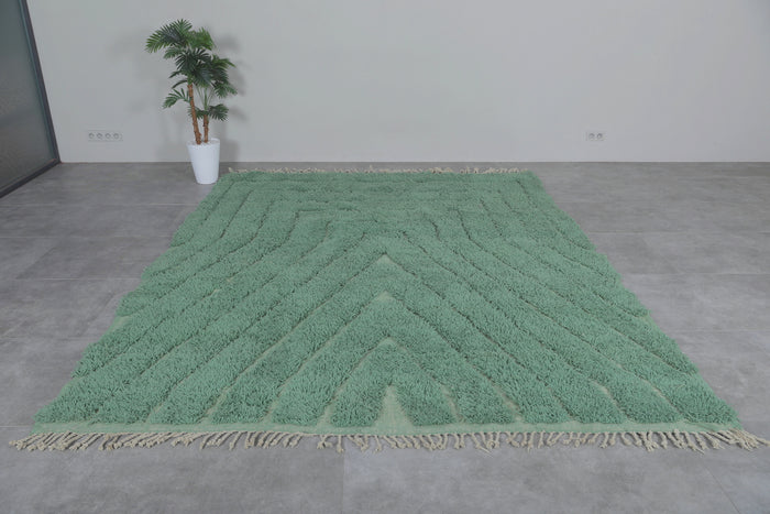 Handmade Green berber rug - Custom moroccan rug - wool rug - custom moroccan rugs