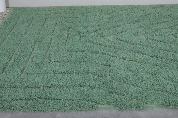 Handmade Green berber rug - Custom moroccan rug - wool rug - custom moroccan rugs