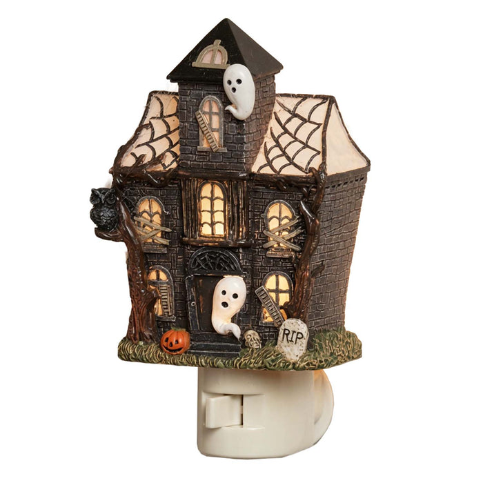 Haunted House LED Lightlight - 6" Tall from the 2026 Moonlight Masquerade Halloween collection at Roger's Gardens