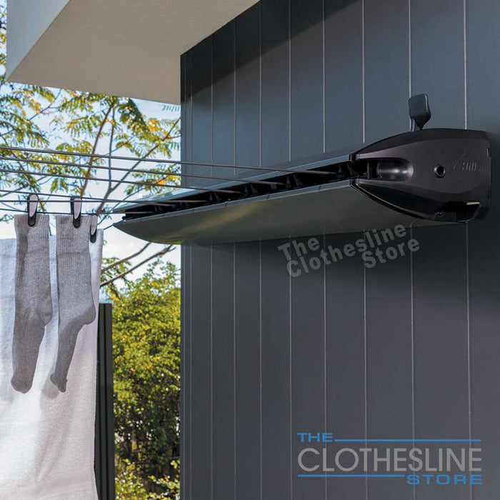 Hills 7 Retracting Clothesline wall mounted installed