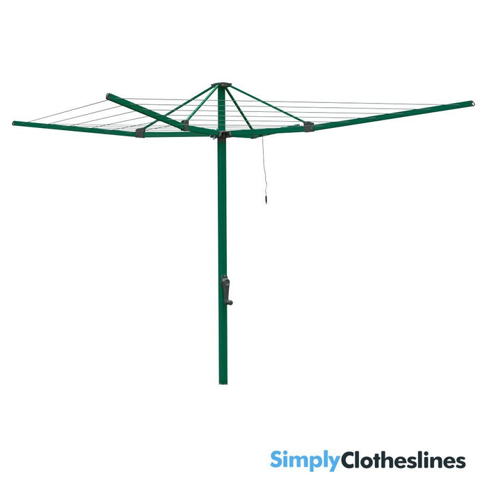 Fully open Hills Everyday 47 Folding Rotary clothesline open.