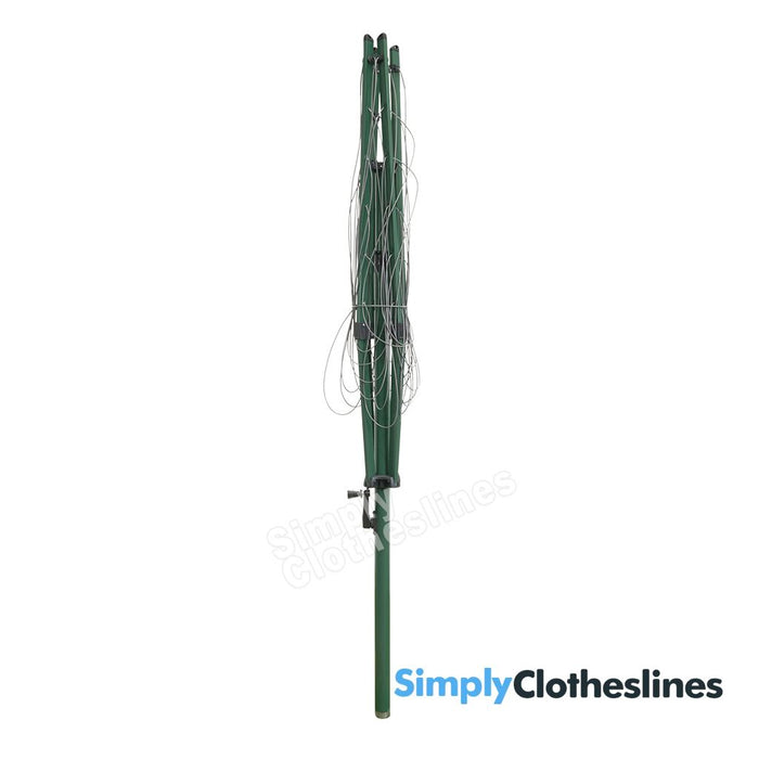 Hills Everyday Rotary clothesline in the fully closed and folded position for storage.