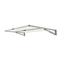 Hills Everyday Double fold down clothesline in a neutral Autumn Stone finish shown fully extended.