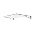 Hills Everyday Single fold down clothesline in a neutral Autumn Stone colour shown fully extended.