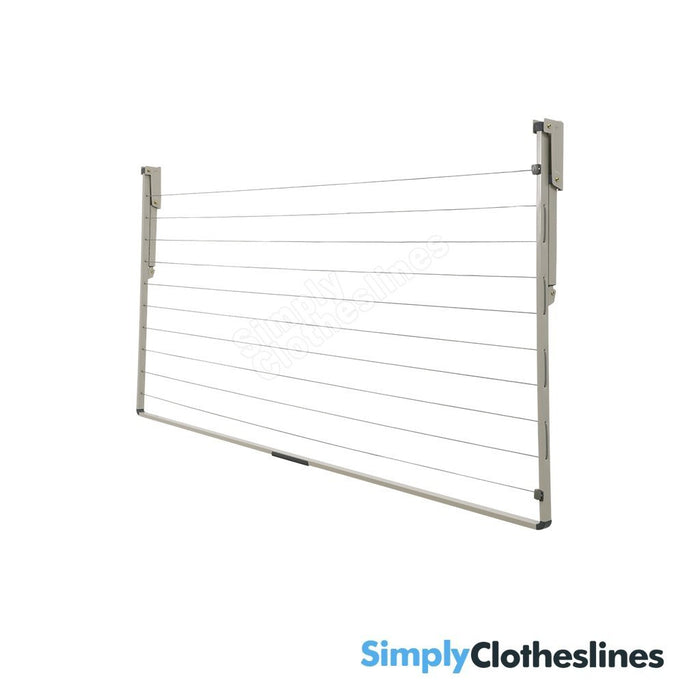 Hills Everyday Single fold down clothesline shown in the folded flat position against a white background.