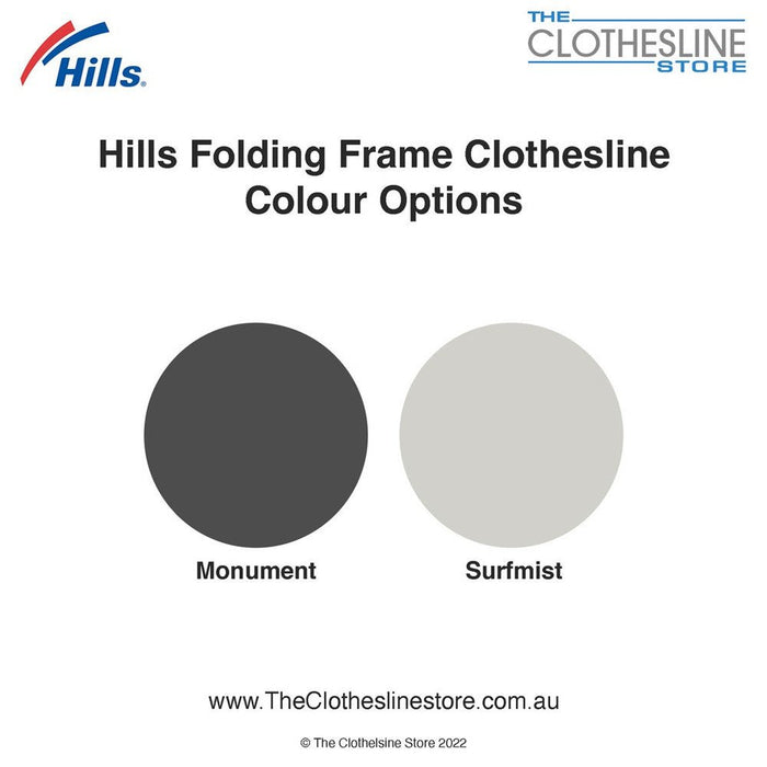 Hills Fold Down Clotheslines Colour Options