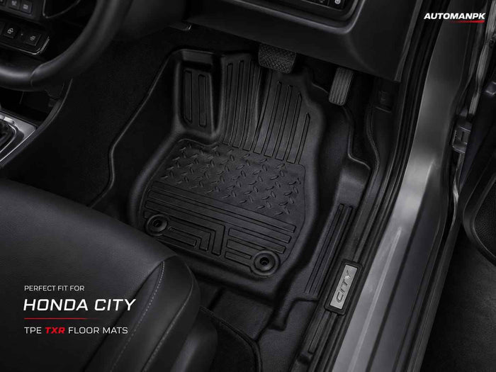 Honda Civic 2022-2026 TXR TPE Floor Mats – Waterproof | Anti-Slip | Custom Fit