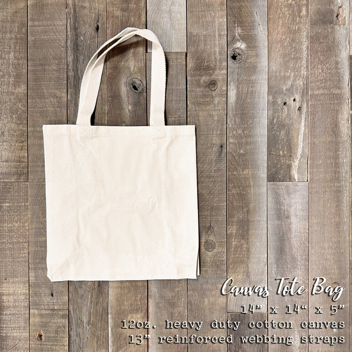 Hot Cocoa and Holiday Cheer - Winter Canvas Tote Bag