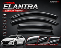 Hyundai Elantra Air Visor – Window Rain Guard | China & Japanese TXR | Custom Fit