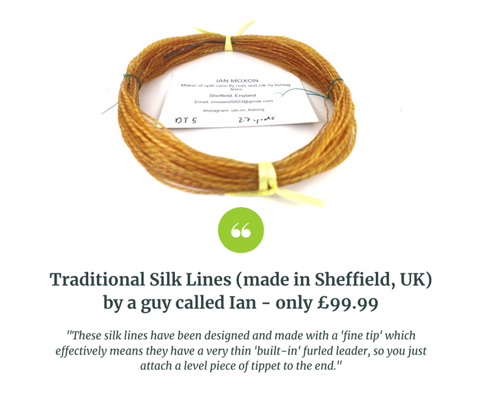 Ian Moxon Silk Fly Lines - made in Sheffield, UK