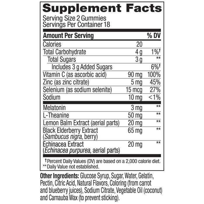 850004462157 sup-facts ImmunitySleep Immunity Gummy product carousel image