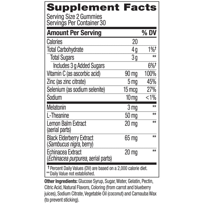 850004462898 sup-facts ImmunitySleep Immunity Gummy product carousel image