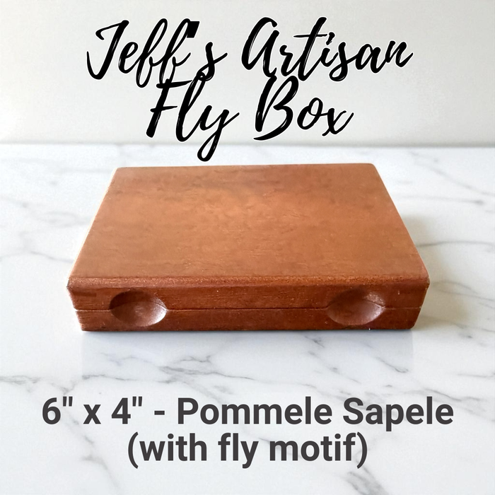6" x 4" - Pommele Sapele (with fly motif)