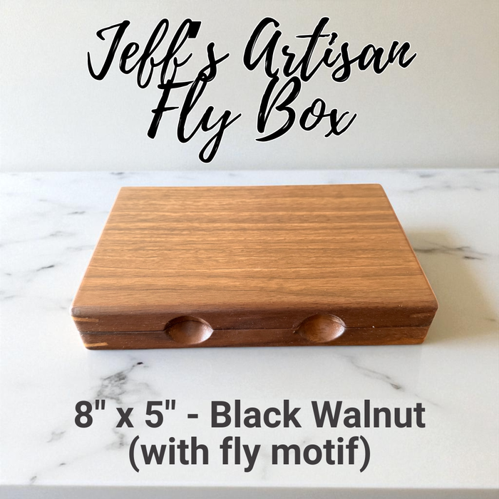 8" x 5" - American Black Walnut (with fly motif)