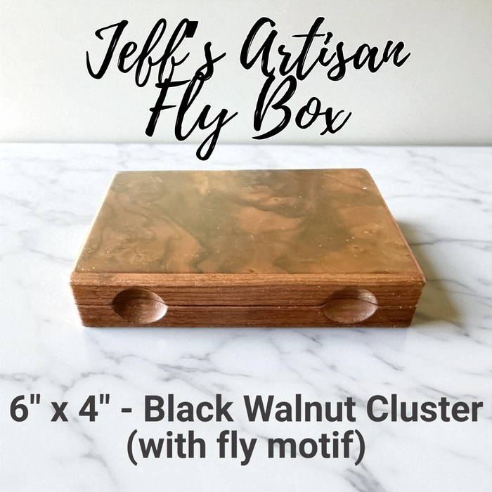 6" x 4" - American Black Walnut Cluster (with fly motif)