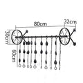 JPYMJ Clothing Shop Display Stand Hanging Women 's Clothing Shop Hanging Clothes Racks Children' S Clothing Racks (Size : 80cm)