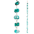 Lake Green Glass Rain Chain - 6' Long