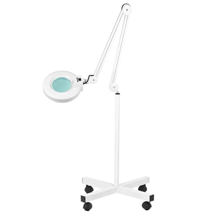 Lampada con lente S4 su piantana con ruote