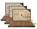 Three Large Bark Potty disposable pet potty boxes arranged for a subscription bundle on a white background.