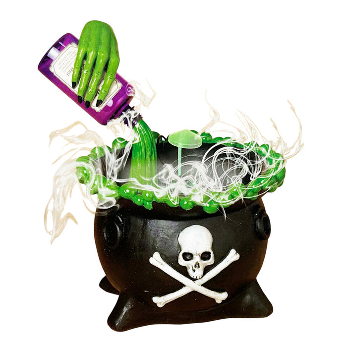 LED Smoking Poison Cauldron - 16"