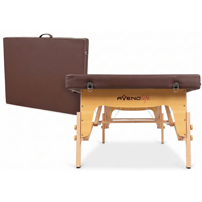 Lettino da massaggio in legno pieghevole NIRO 80 PU K835