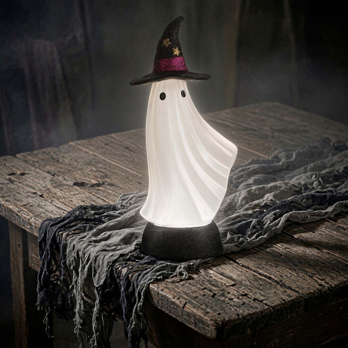 Lighted Swirling Smoke Ghost - 13" Tall