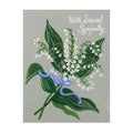 Lily of the Valley Sympathy - Blank