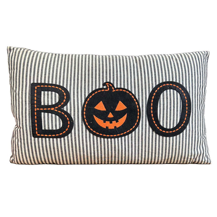 Lumbar Boo Cotton Pillow - 12"x16"
