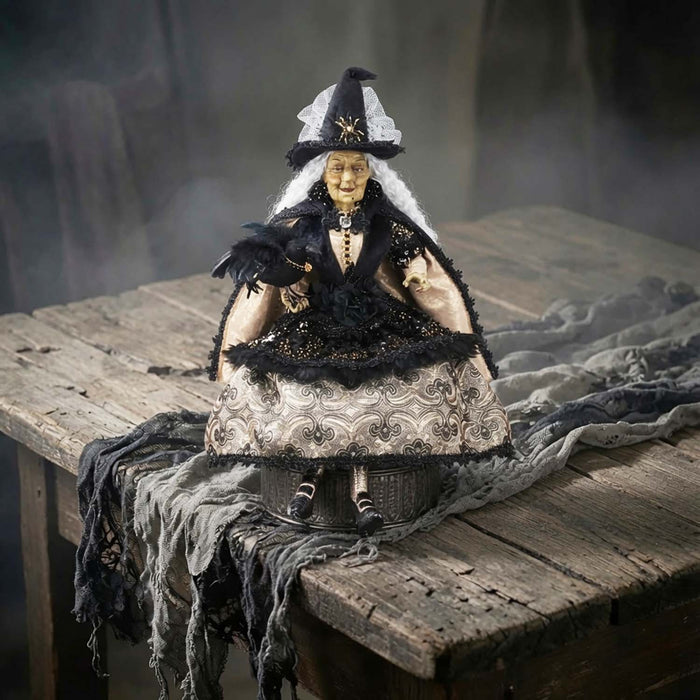 Madam Corvina Sitting Witch - 26" Tall
