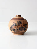 mid-century Mexican Tonala style pottery jar