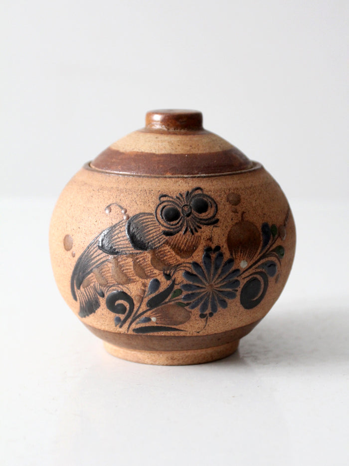 mid-century Mexican Tonala style pottery jar