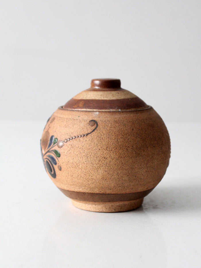 mid-century Mexican Tonala style pottery jar