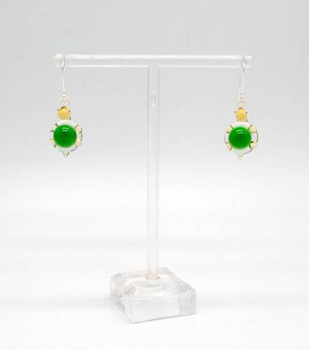 Mini Glass Turtle Earrings