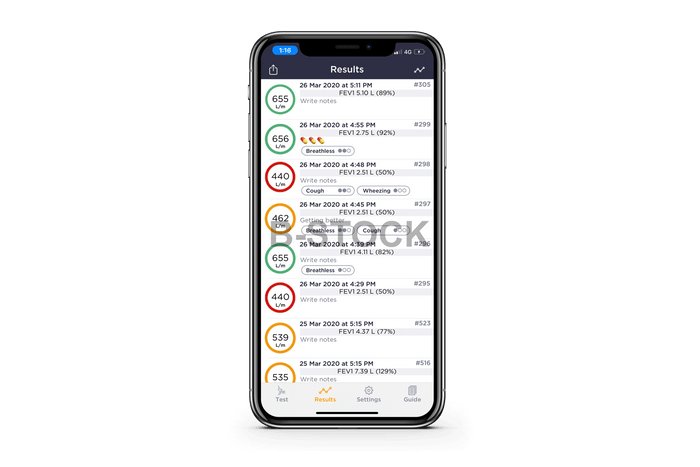 Misuratore di picco di flusso e FEV1 MIR Smart One® collegabile a smartphone e tablet - B-Stock