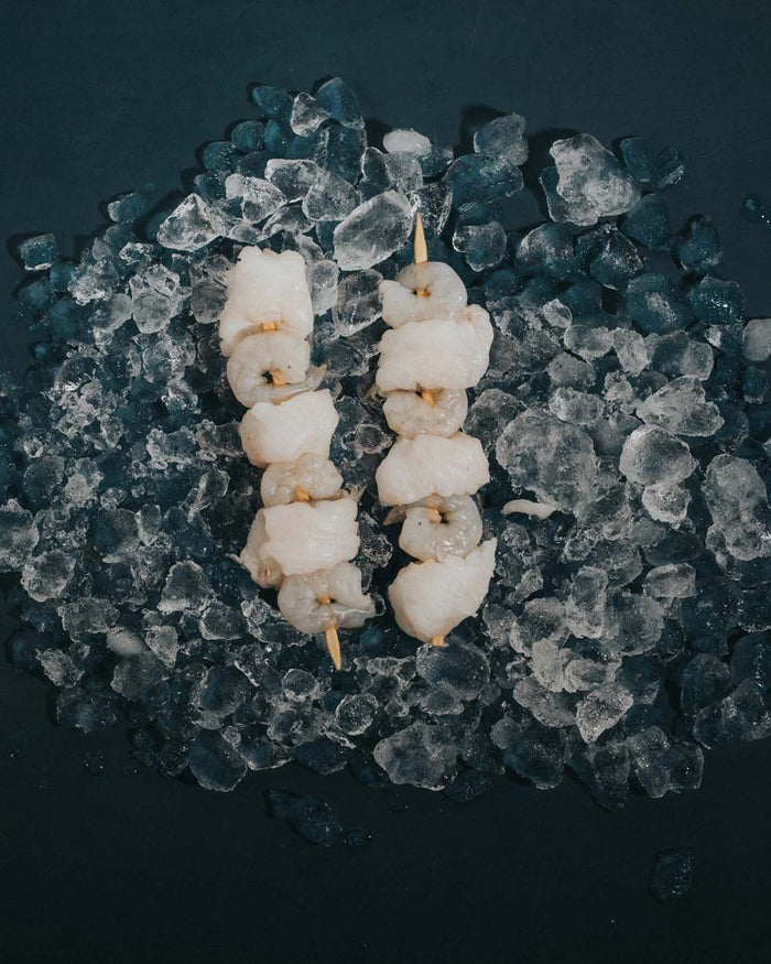 Greendale Monkfish And Prawn Kebabs