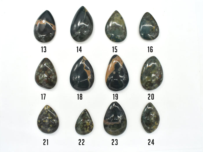 Natural Ocean Jasper Pendant, 1 piece-BeadBasic