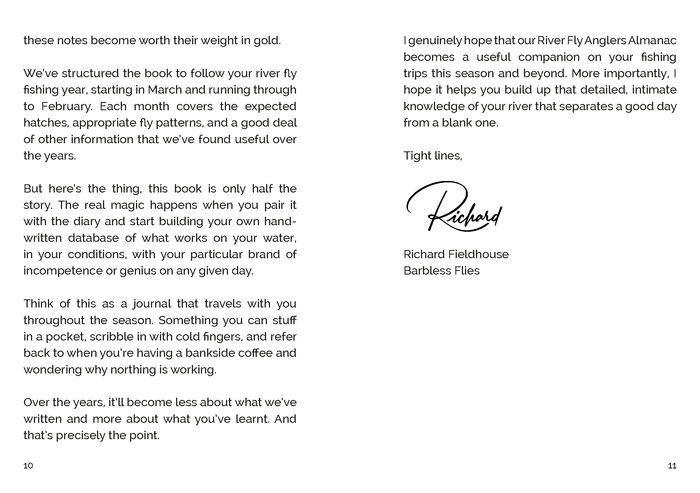 **NEW** River Fly Anglers Almanac - foreword by Paul Whitehouse