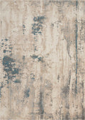 Nourison Maxell MAE17 Ivory/Teal Area Rug  Blue