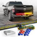 OPT7 60" Triple LED Tailgate Light Bar for Ford F150 and RAM 15-25 with Hardwire Kit and Magnets