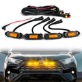 OPT7 Amber LED Grille Lighting Kit for 2019-2025 Toyota RAV4 5th Gen Front DRL