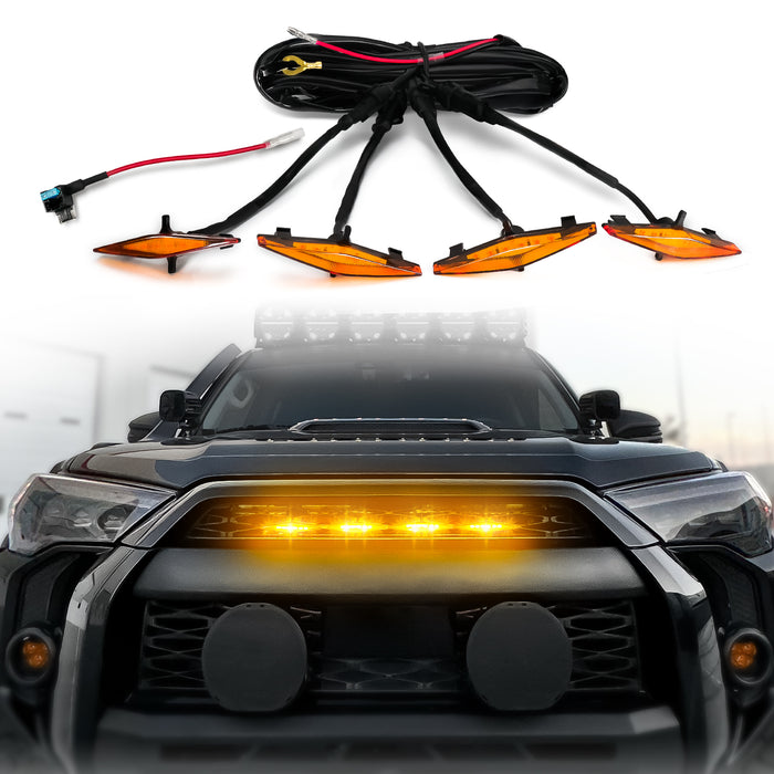OPT7 Amber LED Grille Lighting Kit for 5th Gen Toyota 4Runner 2014-2024