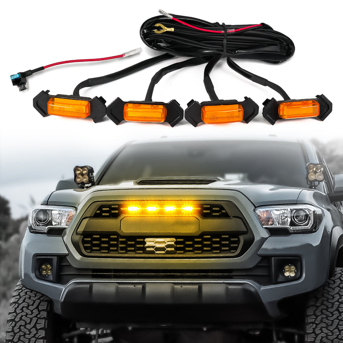 OPT7 Amber LED Grille Lighting Kit for Toyota Tacoma TRD PRO 2016-2023