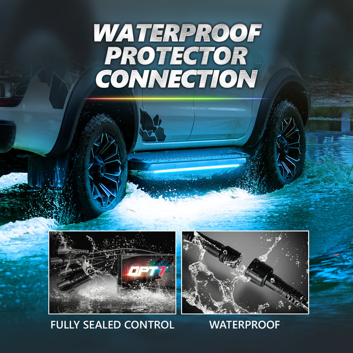 OPT7 GLOW RGB Control Box for Underglow, Rock Lights, Halo, Grille, Wheel Well, Motorcycle, Golf Cart, Boat, Engine Bay